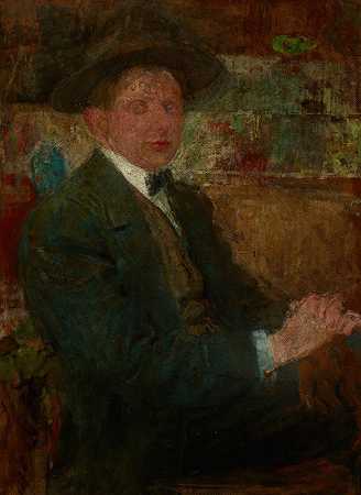 奥尔加·博兹南斯卡的《戴帽子的人的肖像》