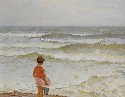 查尔斯·阿塔米安的《海边的女孩》
