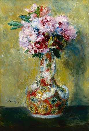 皮埃尔·奥古斯特·雷诺阿的《花瓶里的花束》
