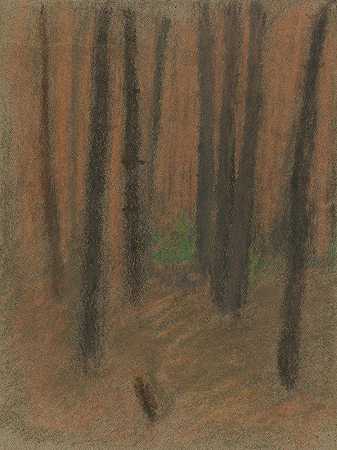 Ladislav Mednyánszky的《森林》