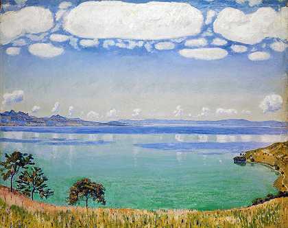 费迪南德·霍德勒（Ferdinand Hodler）的《日内瓦湖》（Lake Geneva From Chexbres）