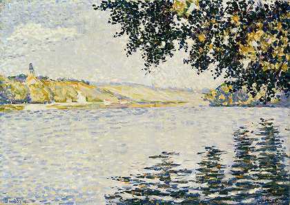 保罗·西格纳克（Paul Signac）的《赫伯莱塞纳河景色》