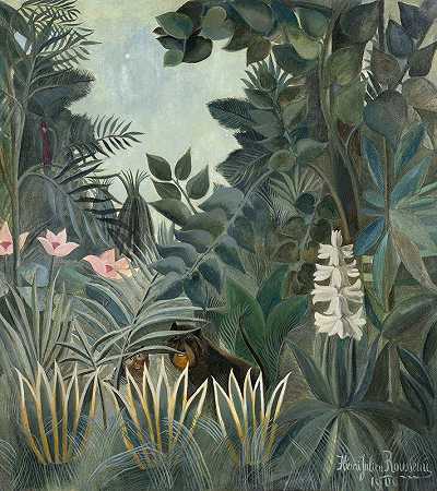 亨利·卢梭的《赤道丛林》