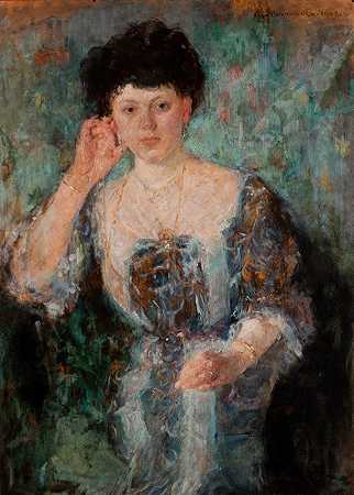 奥尔加·博兹南斯卡的《霍兰夫人的肖像》