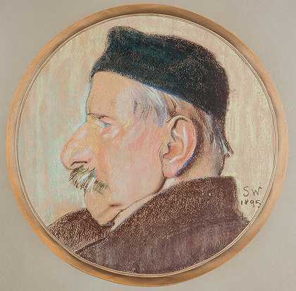 “斯坦尼斯瓦夫·怀斯皮安斯基（Stanisław Wyspiański）的艺术家叔叔卡齐米日·斯坦基维奇（Kazimierz Stankiewicz）的肖像