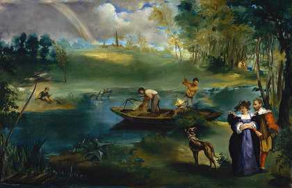 《钓鱼》（作者：Édouard Manet）
