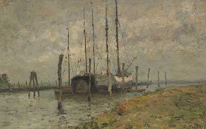 鲁道夫·霍克纳（Rudolf Höckner）的《舒劳港的帆船》