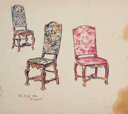 伊万·伊万内克对三把古董椅子的研究