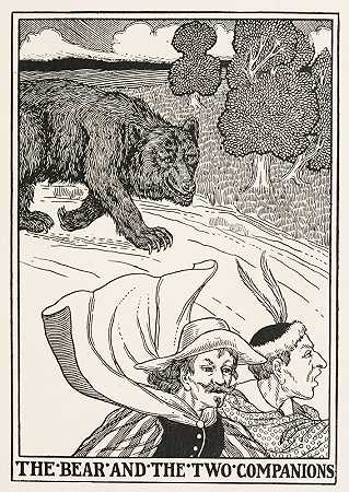 珀西·J·比林赫斯特的《熊和两个同伴》