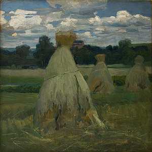 斯坦尼斯瓦夫·卡莫基的《风景中的玉米穗》