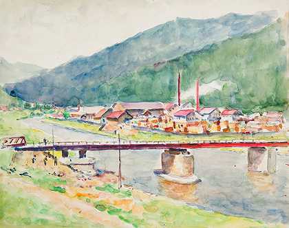 伊万·伊万内克（Ivan Ivanec）的《俯瞰山河大桥的风景》