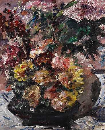 洛维斯·科林斯的《青铜桶里的花》