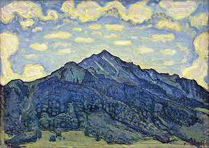 费迪南德·霍德勒的《瑞士阿尔卑斯山风景》