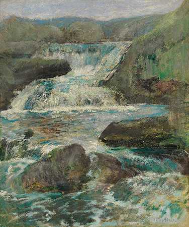 约翰·亨利·特瓦特曼的《霍森尼克瀑布》