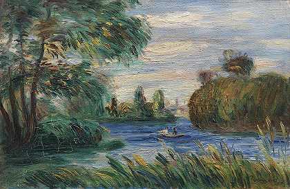 皮埃尔·奥古斯特·雷诺阿的《河流风景》