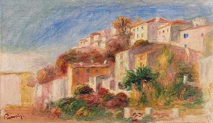 皮埃尔·奥古斯特·雷诺阿（Pierre Auguste Renoir）的《从卡涅斯邮局花园看》