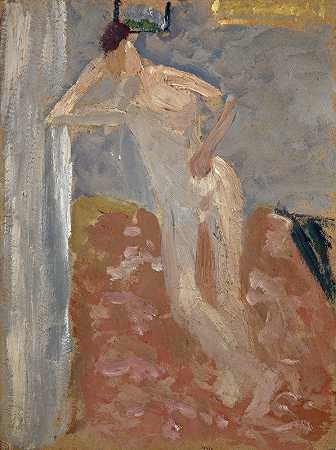 恩斯特·席斯的《房间角落里的裸男》