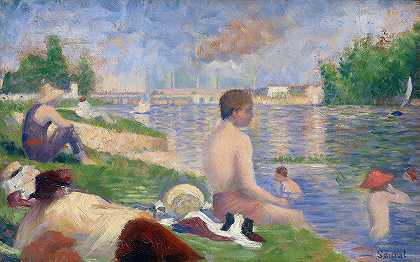 Georges Seurat的“Asnières浴场”最终研究