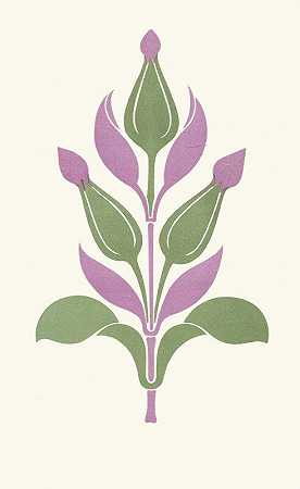 詹姆斯·沃德（James Ward）的《梅花紫与鼠尾草绿的宜人对比》