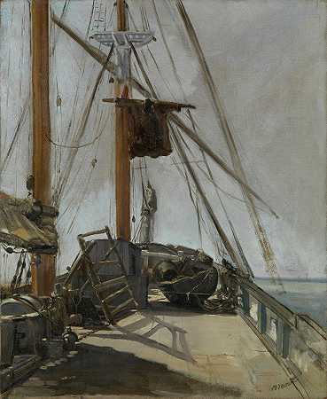 埃杜阿尔德·马内的《船的甲板》