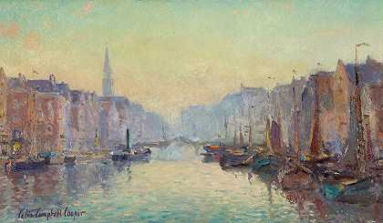 科林·坎贝尔·库珀的《鹿特丹运河》