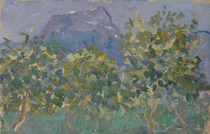 恩斯特·席斯的《橘子树与远山》