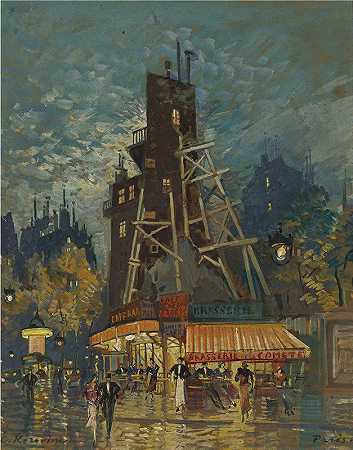 康斯坦丁·阿列克谢维奇·科罗文的《巴黎大道》