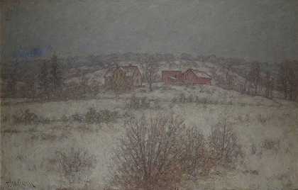 Per Ekström《Partille的冬季风景》
