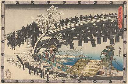 AndōHiroshige的《跨过大桥》