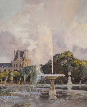 Gaston La Touche的《杜伊勒里的喷泉》