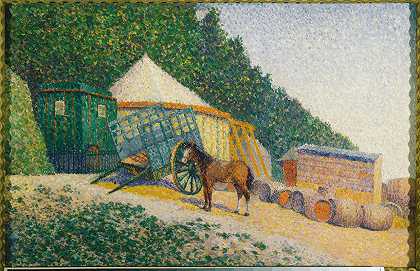 阿尔伯特·杜波依斯·皮莱的《小马戏团营地》