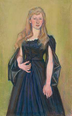 斯坦尼斯瓦夫·怀斯皮安斯基的《一位年轻女士的肖像》