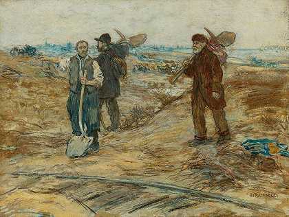 让·弗朗索瓦·拉斐利的《三个铁路工人》