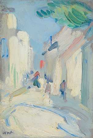 塞缪尔·约翰·佩普洛的《法国街景》