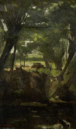 乔治·亨德里克·布莱特纳的《森林风景》