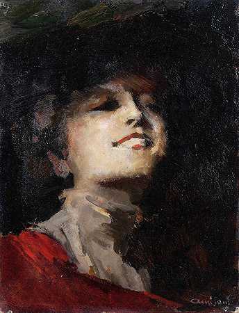 朱塞佩·阿米萨尼的《女性肖像》