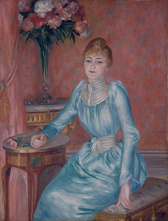 皮埃尔·奥古斯特·雷诺阿的《博尼埃夫人肖像》