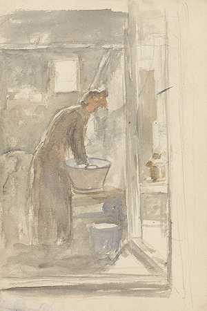 Jozef Israëls的《浴缸里的女人》