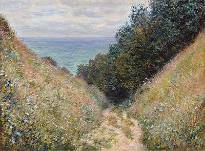 克劳德·莫奈（Claude Monet）在拉卡瓦（La Cavée）的路