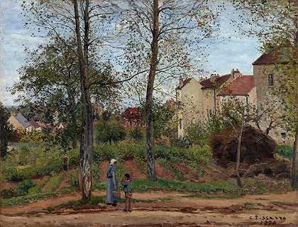 卡米尔·皮萨罗（Camille Pissarro）的《Louvecienes的风景》