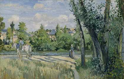卡米尔·皮萨罗（Camille Pissarro）的《道路上的阳光》（Sunlight on the Road，Pontoise）