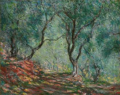 克劳德·莫奈的《莫雷诺花园里的橄榄树》