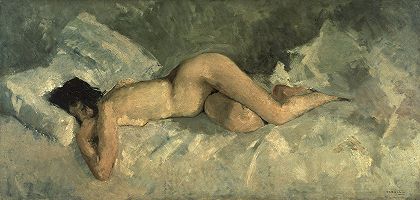 乔治·亨德里克·布莱特纳的《裸体躺卧》
