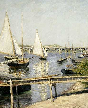 Gustave Caillebotte的《Argenteuil的帆船》