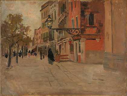 弗里茨·索洛的《威尼斯的街道》