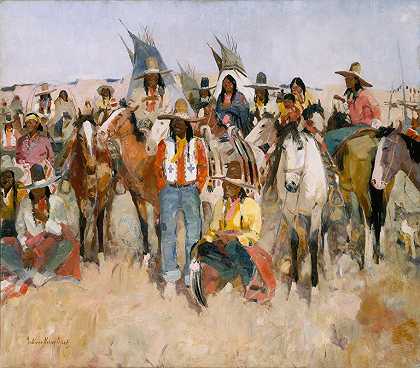 “Jicarilla Apache派对by Laverne Nelson Black