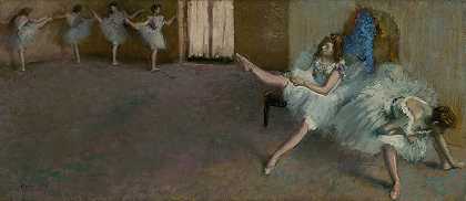 埃德加·德加的《芭蕾舞之前》