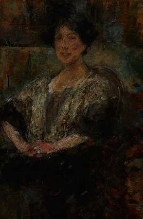 奥尔加·博兹南斯卡的《朱莉娅·金兹伯格肖像》