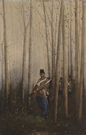 奥古斯特·冯·佩滕科芬的《士兵的森林》