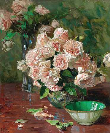 卡尔·莫尔的《白玫瑰II》